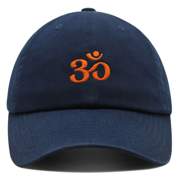 Om Symbol Premium Dad Hat Embroidered Baseball Cap Indian Buddah