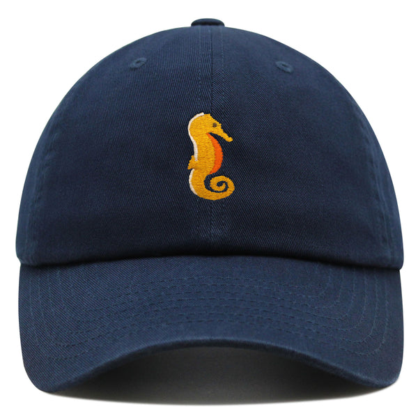 Seahorse Premium Dad Hat Embroidered Baseball Cap Ocean Sea Fish