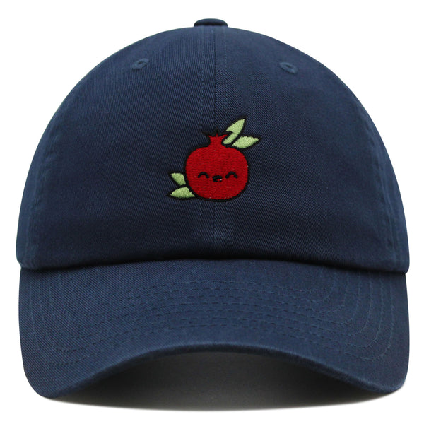 Pomegranate Premium Dad Hat Embroidered Baseball Cap Vegan Fruit Garnet