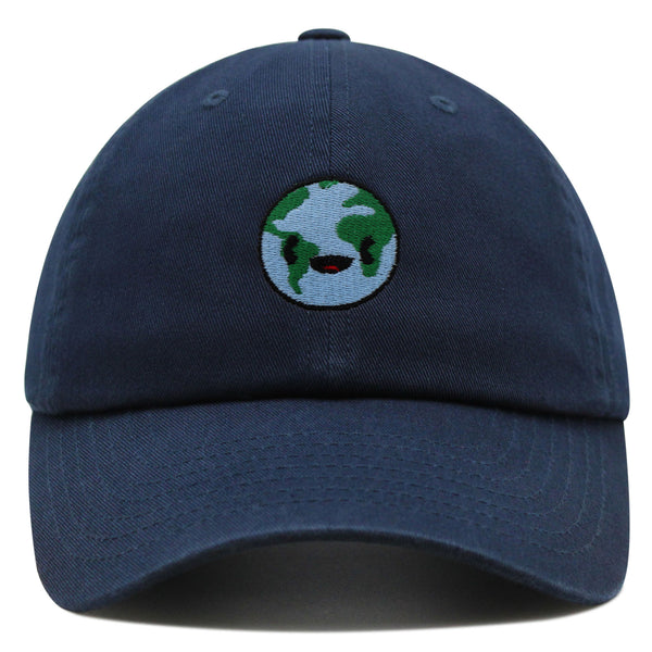 Happy Earth Premium Dad Hat Embroidered Baseball Cap Earth Environment