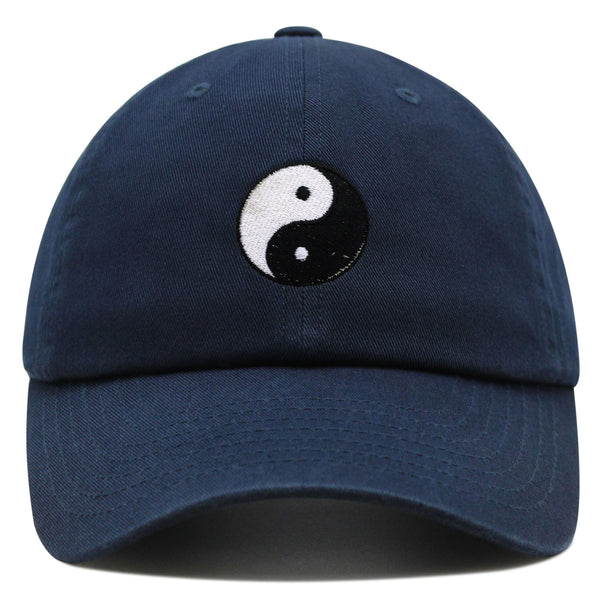 Ying Yang Premium Dad Hat Embroidered Baseball Cap Asian Meditation