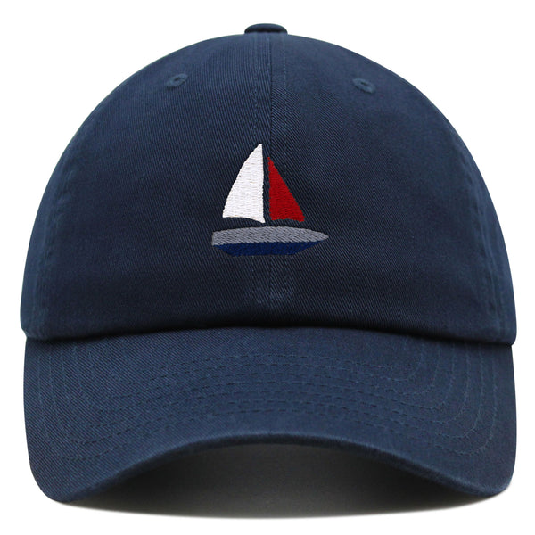 Cute Boat Premium Dad Hat Embroidered Baseball Cap Sailor Ocean