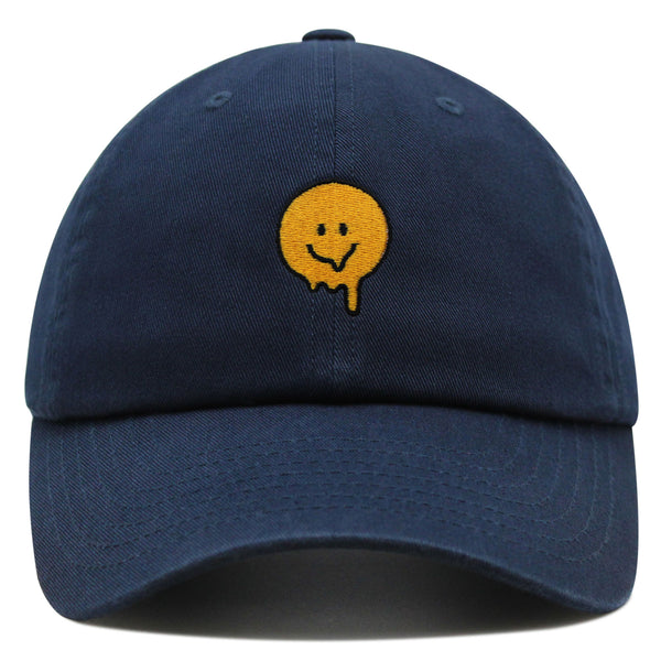 Melted Smile Premium Dad Hat Embroidered Baseball Cap Sad Face