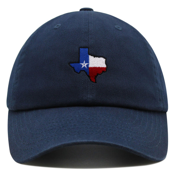 Texas Premium Dad Hat Embroidered Baseball Cap Map Flag