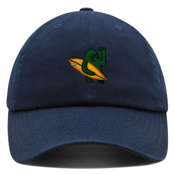 Hola Premium Dad Hat Embroidered Baseball Cap Surfing Green