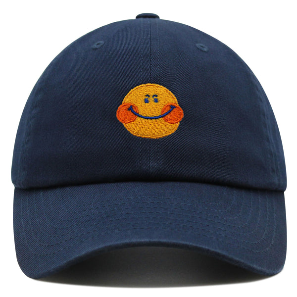 Smile Premium Dad Hat Embroidered Baseball Cap Emoji Smiling Face