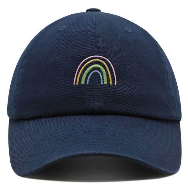 Rainbow Premium Dad Hat Embroidered Baseball Cap Pastel Cute