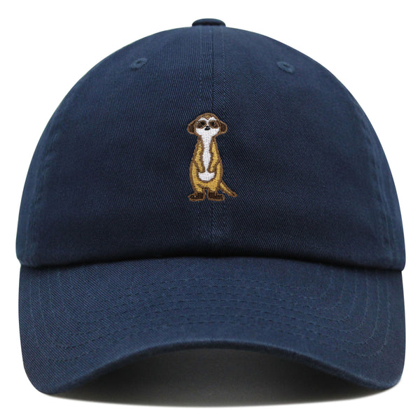 Meerkat Premium Dad Hat Embroidered Baseball Cap Lion Observer