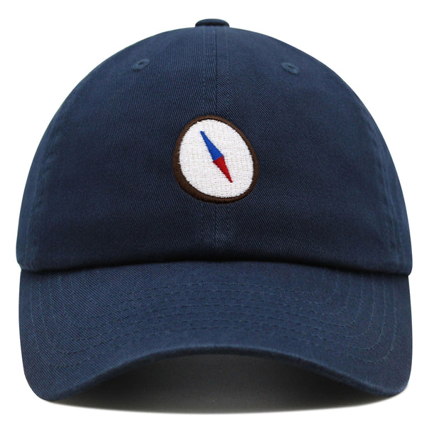 Compass Premium Dad Hat Embroidered Baseball Cap Explorer Adventure