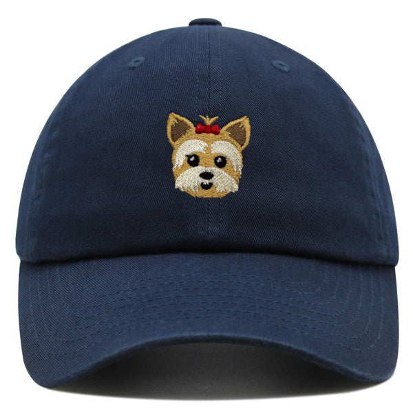 Yorkshire Terrier Premium Dad Hat Embroidered Baseball Cap Puppy Yorkie