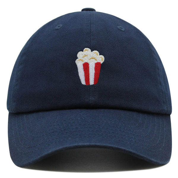 Popcorn Premium Dad Hat Embroidered Baseball Cap Theater Foodie