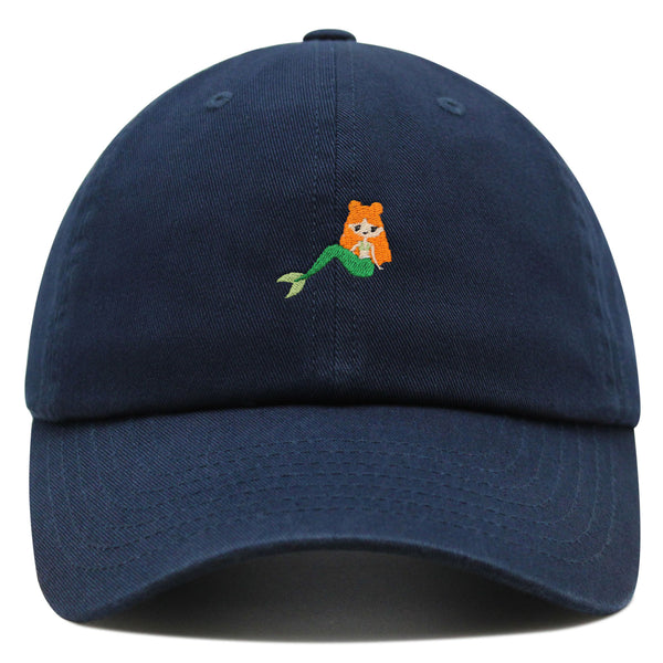 Mermaid Premium Dad Hat Embroidered Baseball Cap Fish Girl