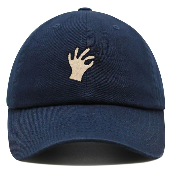 Hand Sign Premium Dad Hat Embroidered Baseball Cap OK