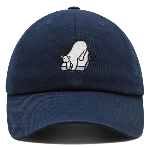 Polar Bear Premium Dad Hat Embroidered Baseball Cap Coke Soda