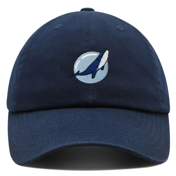 Whale Premium Dad Hat Embroidered Baseball Cap Fishing Nature