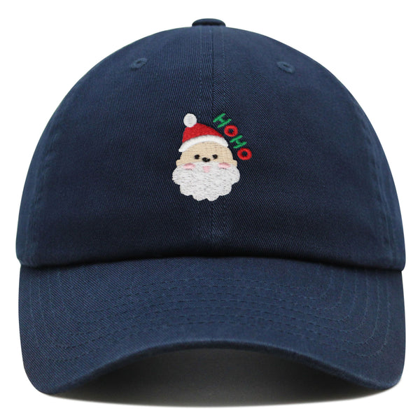 Santa Claus Face Premium Dad Hat Embroidered Baseball Cap Christmas Gift