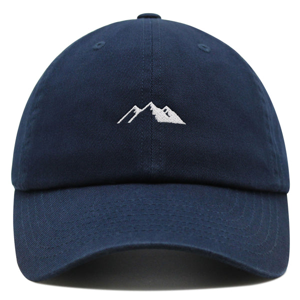 Mountain Premium Dad Hat Embroidered Baseball Cap Snowy