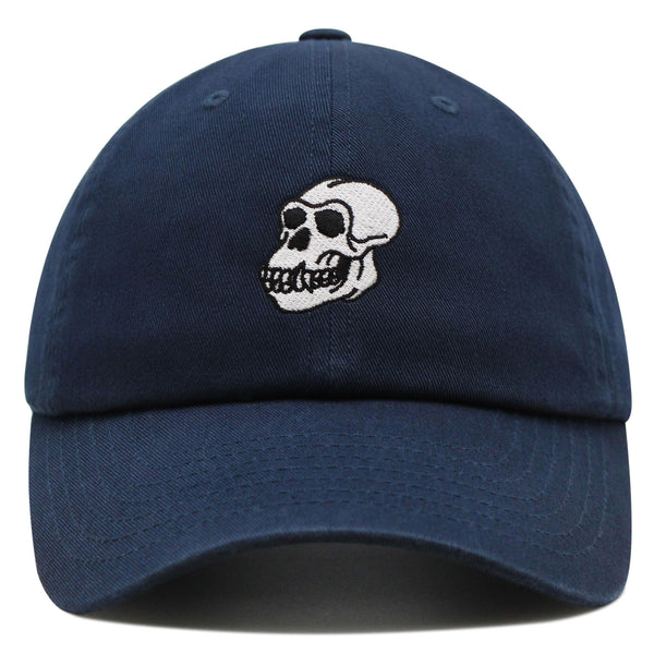 Gorilla Skull Premium Dad Hat Embroidered Baseball Cap Skelton