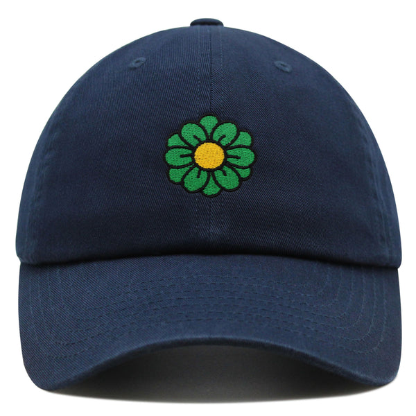 Flower Premium Dad Hat Embroidered Baseball Cap Cute Blue