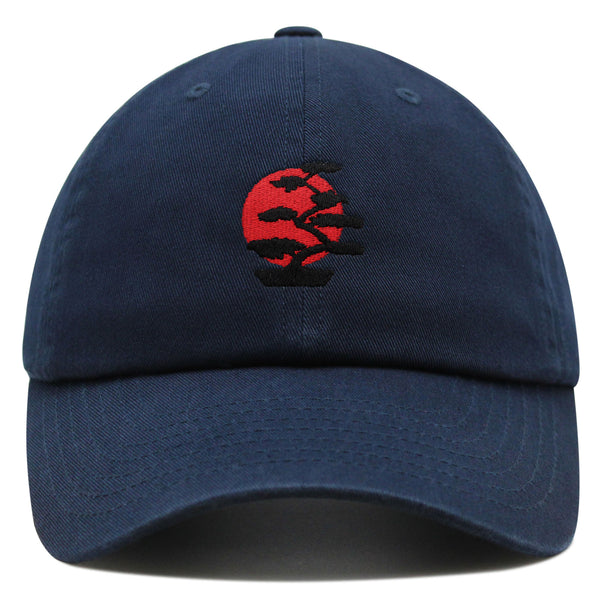 Bonsai Tree Premium Dad Hat Embroidered Baseball Cap Japanese