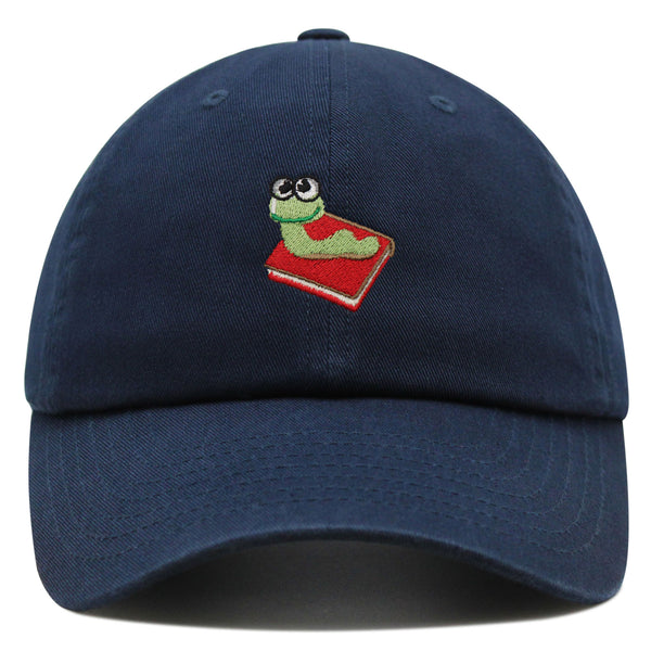 Bookworm Premium Dad Hat Embroidered Baseball Cap Bug Funny