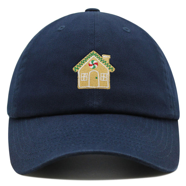 Gingerbread House  Premium Dad Hat Embroidered Baseball Cap Holiday