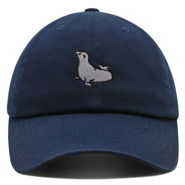 Seal Premium Dad Hat Embroidered Baseball Cap Fishing Pier