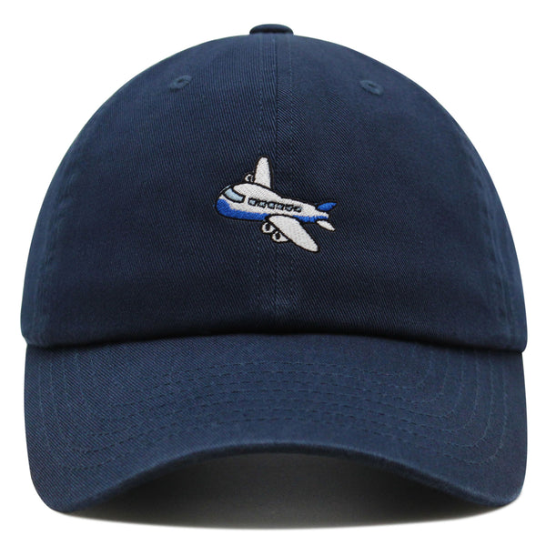 Airplane Premium Dad Hat Embroidered Baseball Cap Cute