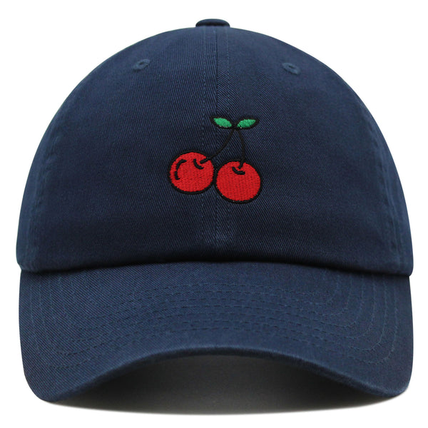 Cherries Premium Dad Hat Embroidered Baseball Cap Fruit