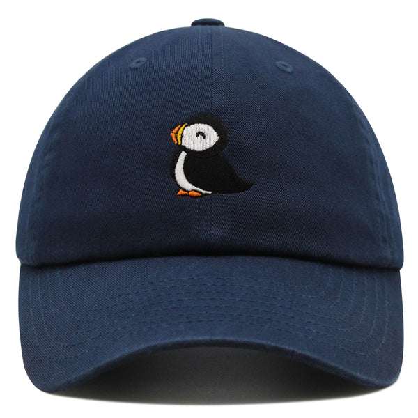 Puffin Premium Dad Hat Embroidered Baseball Cap Cute Bird