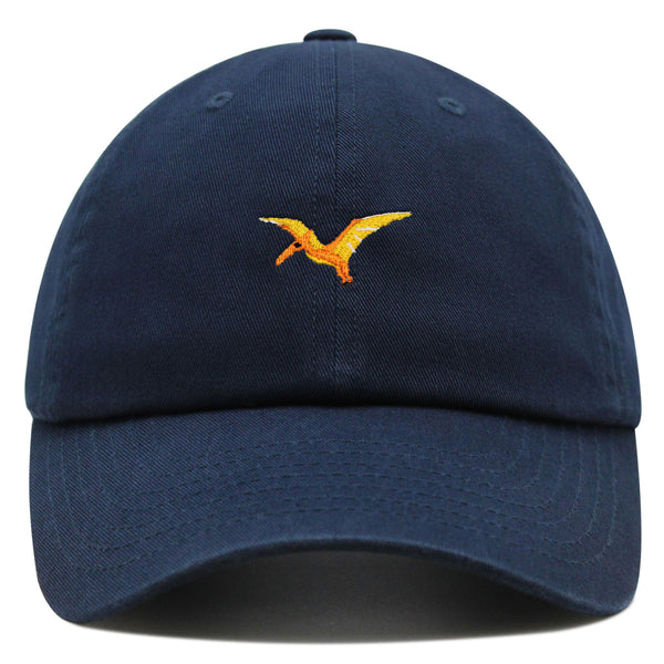 Pterodactyl Premium Dad Hat Embroidered Baseball Cap Dinosaur