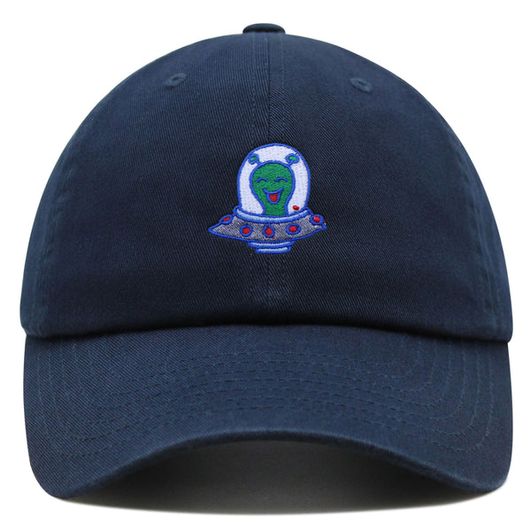 Flying Saucer Premium Dad Hat Embroidered Baseball Cap UFO