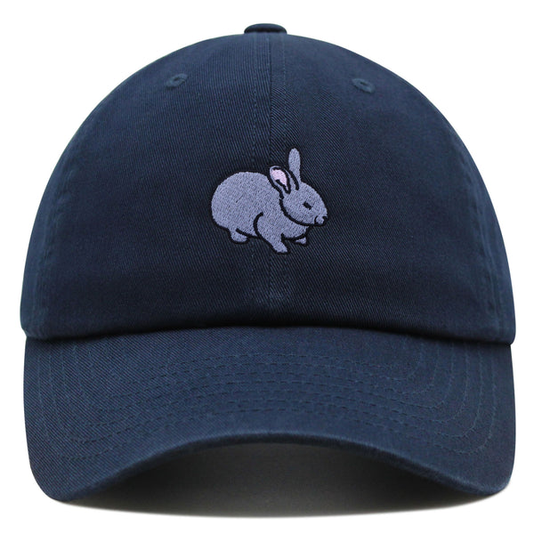 Bunny Premium Dad Hat Embroidered Baseball Cap Grey Rabbit