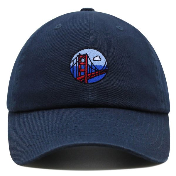 San Francisco Bridge Premium Dad Hat Embroidered Baseball Cap Travel Logo