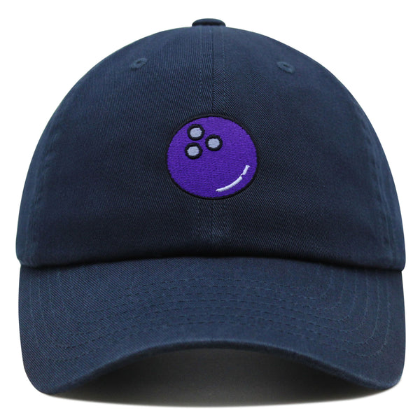 Bowling Ball Premium Dad Hat Embroidered Baseball Cap Cosmic