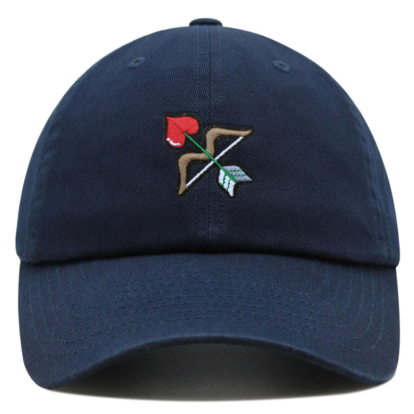 Valentines Day Bow Premium Dad Hat Embroidered Baseball Cap Cute Bow