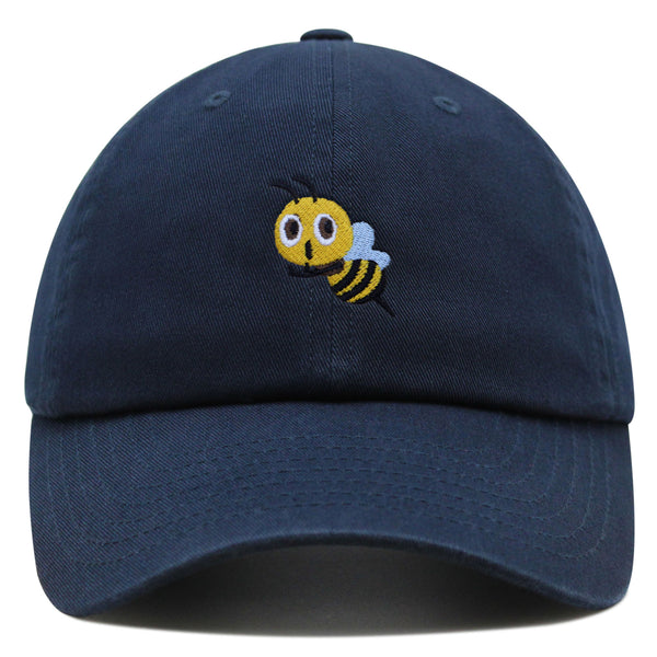 Flying Bee Premium Dad Hat Embroidered Cotton Baseball Cap Cute Bee