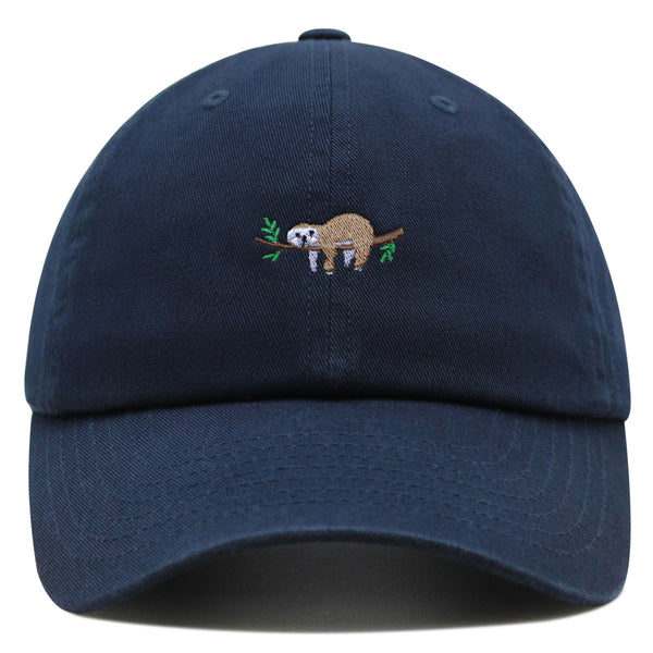 Sloth Premium Dad Hat Embroidered Cotton Baseball Cap Zoo Cartoon