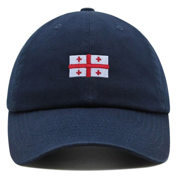 Georgia Flag Premium Dad Hat Embroidered Cotton Baseball Cap Country Flag Series