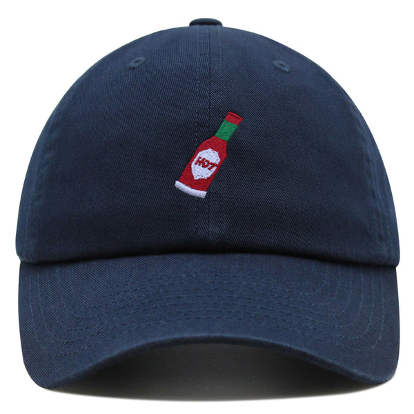 Hot Sauce Bottle Premium Dad Hat Embroidered Cotton Baseball Cap