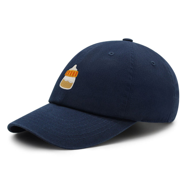 Orange Baby Bottle Premium Dad Hat Embroidered Baseball Cap Infant New Born