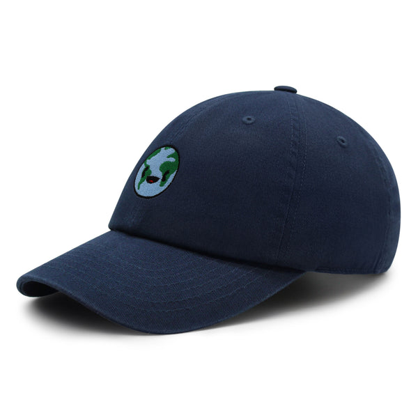 Happy Earth Premium Dad Hat Embroidered Baseball Cap Earth Environment