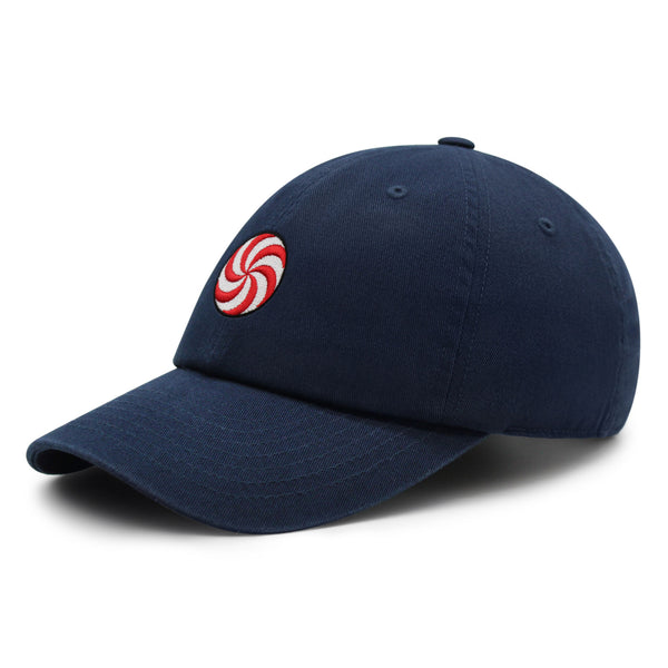 Peppermint Swirl Candy Premium Dad Hat Embroidered Baseball Cap Foodie