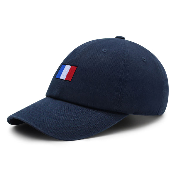 France Flag Premium Dad Hat Embroidered Cotton Baseball Cap Soccer