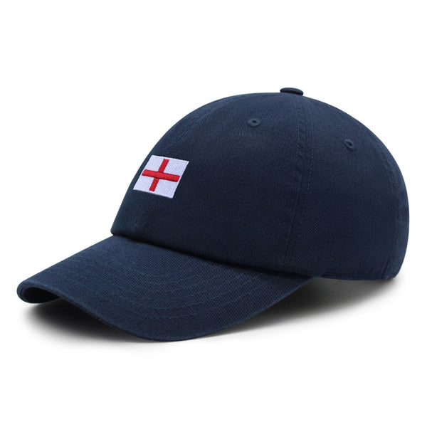 England Flag Premium Dad Hat Embroidered Cotton Baseball Cap Soccer