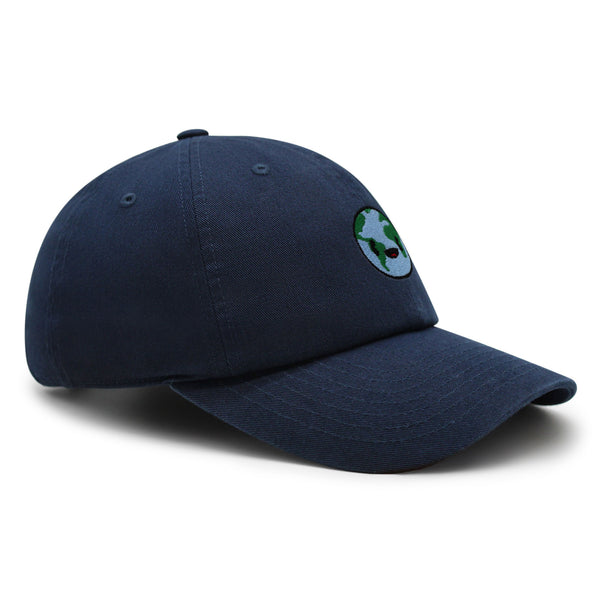 Happy Earth Premium Dad Hat Embroidered Baseball Cap Earth Environment