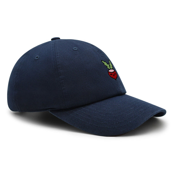 Radish Premium Dad Hat Embroidered Baseball Cap Vegan Vegetable Farmer