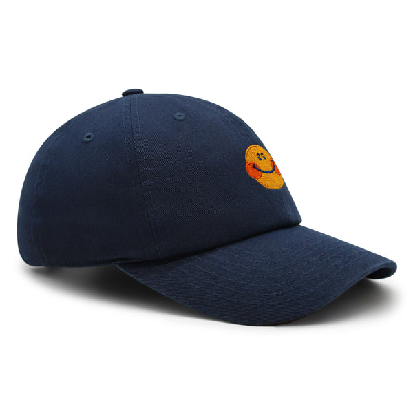 Smile Premium Dad Hat Embroidered Baseball Cap Emoji Smiling Face