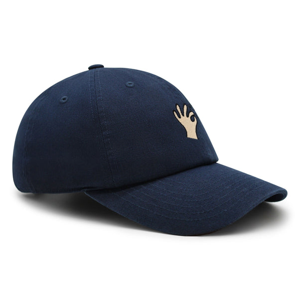 Hand Sign Premium Dad Hat Embroidered Baseball Cap OK