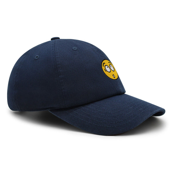 Surprised Face Emoji Premium Dad Hat Embroidered Baseball Cap Silly